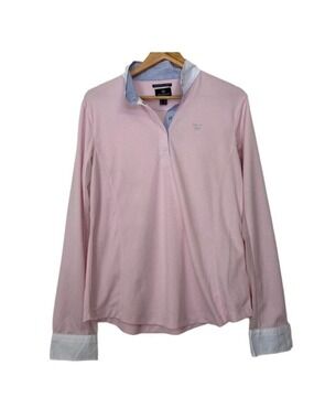 2/40$ Horze Crescendo long sleeves shirt mesh pink size 12 equestrian riding